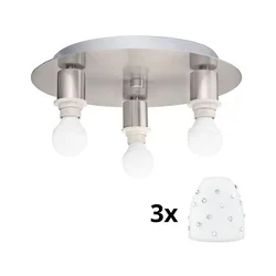 Eglo - LED stropna svetiljka MY CHOICE 3xE14/4W/230V hrom/bela