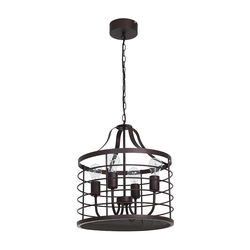 Luster na lancu SINGLE 6 4xE27/60W/230V