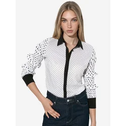 MSN Collection Bluza črna/bela