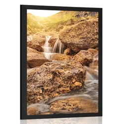 Plakat visokogorski slapovi - 60x90 white