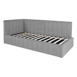 Homestar Postelja JASPER 90x200 cm, siva