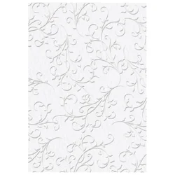 PAPIR UKRASNI S UZORKOM A4 220G PK20 PRIMAVERA FIRENZE HEYDA 20-47726 35 BIJELI