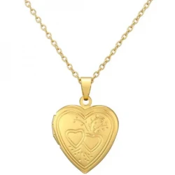 Ogrlica KI-34237 Heart - Zlatna KP34237