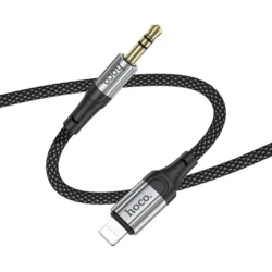AUX kabel Lightning na Jack 3.5mm Hoco 1m UPA26 crni