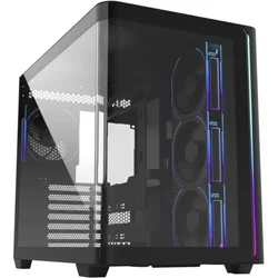 FSP M580-BP/Midi Tower/Transpar/Black