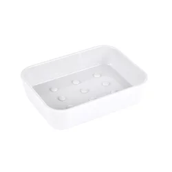 REŠETKASTI DRŽAČ ZA SAPUN bela plastika