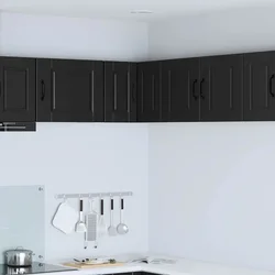 Zidni kutni ormar PORTO Crna 57 x 57 x 40 cm Konstruirano drvo