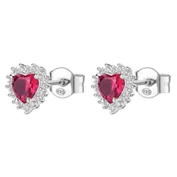 Brosway Elegantni srebrni uhani Passion Ruby FPR51