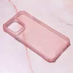 TELEMPIRE Maska za iPhone 14 Pro Max 6.7 Carbon Crystal providno-roze