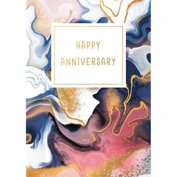 Čestitka Gold rush Happy anniversary