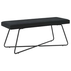 klupa Crna 110 x 40 x 45 cm Baršun