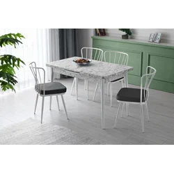 Hanah Home Trpezarijski sto 120x75x70cm Šareni