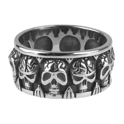 Prstan ETNOX - Skulls - SR830