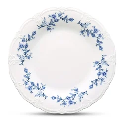 Bel/moder servirni porcelanast krožnik o 32 cm Retro – BonBistro