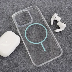 Maska za iPhone 16 Pro Mag Case Clear Slim plava