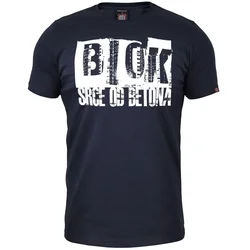 011Shop Muška majica kratkih rukava Blok - Srce od betona, Teget