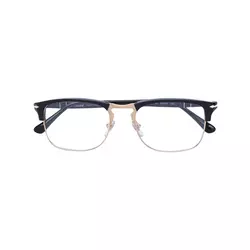 Persol - square frame glasses - men - Black