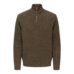 Only & Sons Pulover ONSJoin pikčasto rjava