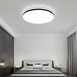 NVC Plafonska lampa LED, 24 W, Crna