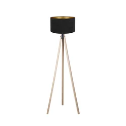 Brilagi - Podna lampa VELVET 1xE27/60W/230V bež/crna