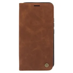 LEATHER RETRO FLIP Maska za telefon za Samsung A34 tamno, Braon