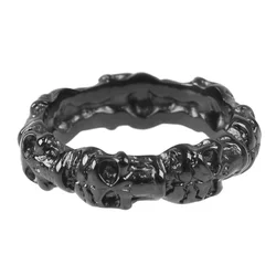 Prstan Skeleton Hand Skull - Black - SS8-373R black