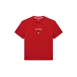 GUESS JEANS Majica BAKER rdeča/črna/bela