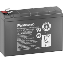 Panasonic Svinčev akumulator 12 V 4 Ah Panasonic 12 V 4 Ah UP-VW1220P1 svinčevo-koprenast (AGM) (ŠxVxG) 140x94x39 mm ploščati vtič