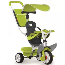 Smoby tricikel Baby balade 2, zelen