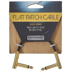 RockBoard Flat Patch Cable Gold 10 cm