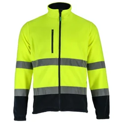 STALCO BASIC NEON LINE jopa iz flisa z opozorilom, rumena, M S-51702