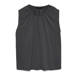 VERO MODA Top VMFILLI bazaltno siva