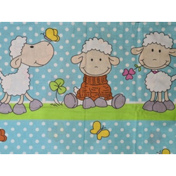 Posteljina 160X110cm - green sheep ( 7505 )