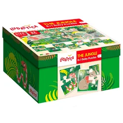 Lisciani Puzzle za bebe Ludattica Džungla, 8+1