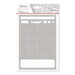 Šablona Bullet Journal za izdelavo koledarja