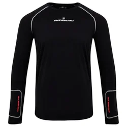 Majica SHER-WOOD Rekker Cut Cumpression L/S Top Black Junior L
