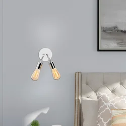 Opviq Zidna lampa 2 x E27 Socket, Siva