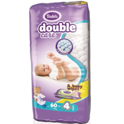 Violeta Pelene Double Care AIR DRY MAXI - 4 jumbo (7 - 18 kg., 60 kom) + GRATIS baby maramice
