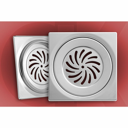 Podna rešetka 200x200/O130mm inox 5398