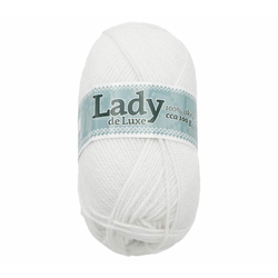 Preja LADY de Luxe - 100 g / 238 m - snežno bela