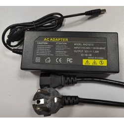GEMBIRD POE-INJ-5212 Gembird 52V/1.25A 130W POE injector od 5~52V, 4C, konektor 5.5x2.1mm