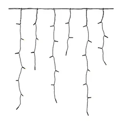 Markslöjd 108179-LED Spoljašnja božićna zavesa GARDEN24 160xLED/24V 3,1m topla bela