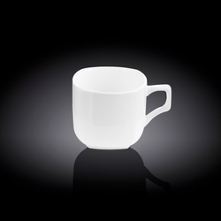 Set 6 Skodelic in Podstavkov, Porcelan, 200ml