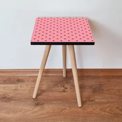 Hanah Home Klub sto Shp369, 35x42x35 cm, Roze