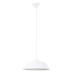 Sollux SL.1327 - Viseći luster na sajli FRIKA 1xE27/15W/230V prečnik 34 cm bela