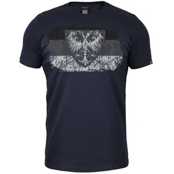 011Shop Muška majica kratkih rukava Zastava Grb Nemanjića, Teget
