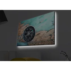 Opviq Slika na platnu sa LED osvetljenjem 45x70cm
