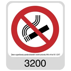 NALJEPNICE ZABRANJENO PUŠENJE SIMBOL 3200