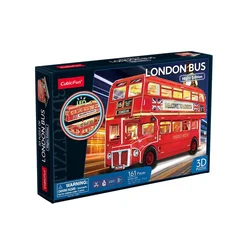 CUBICFUN Svetleča 3D sestavljanka Night Edition: London Bus 161 kosov