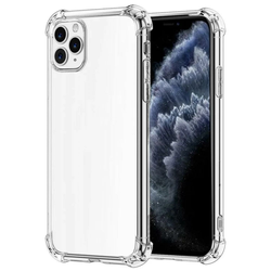 Silikonska futrola s ojačanim rubovima za Apple iPhone 11 Pro Max - Prozirna KP23581